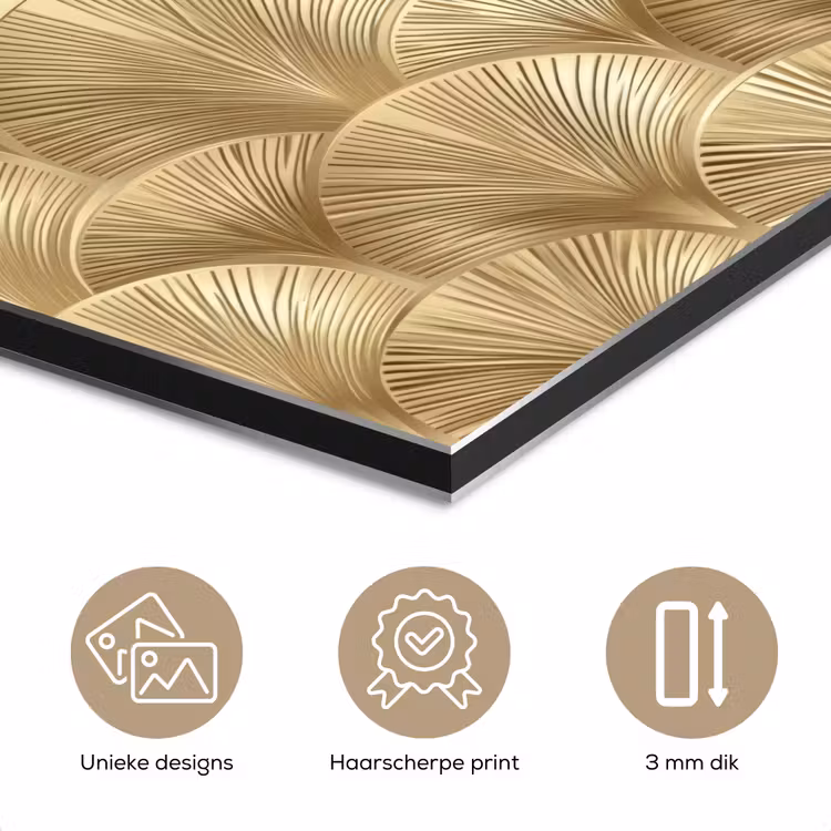 Patroon - Waaier - Goud aluminium wit klein 46 -closeup_NL