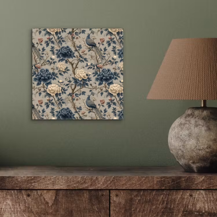 Pauw - Bloemen - Blauw aluminium wit klein 46 -sfeer2