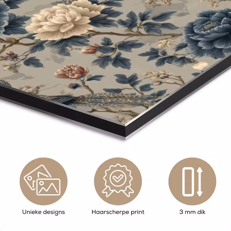 Pauw - Bloemen - Blauw aluminium wit klein 46 -closeup_NL