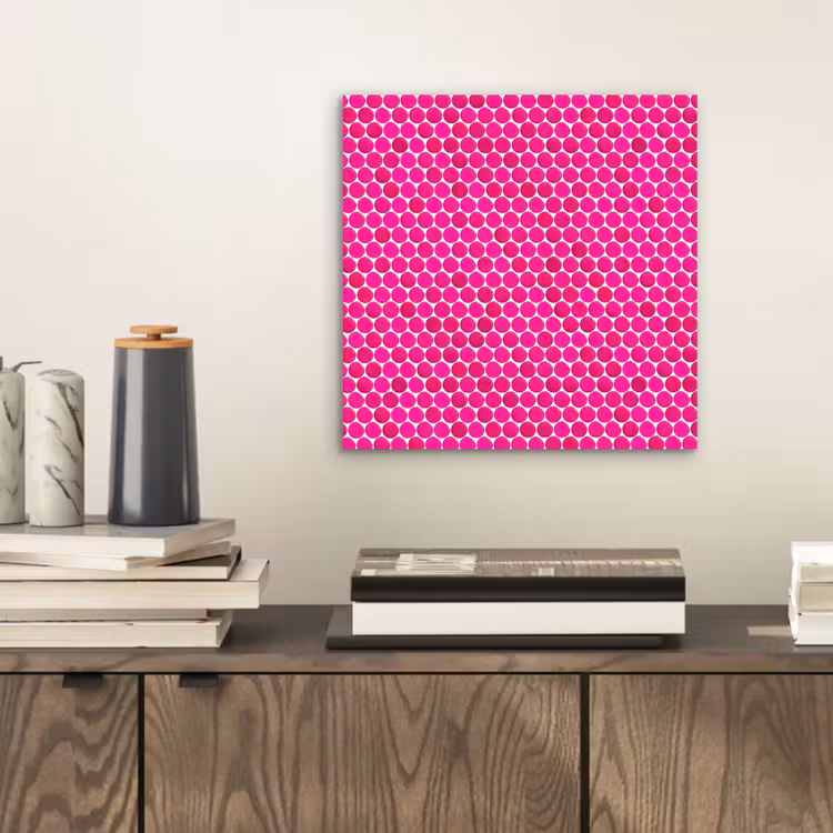 Penny - Mozaïek - Felroze aluminium wit klein 46 -sfeer1