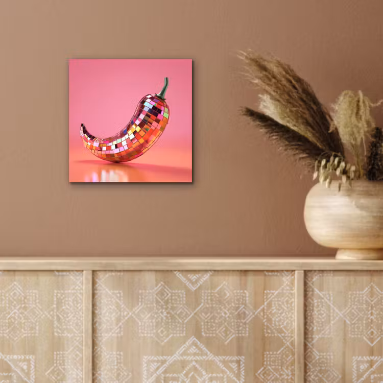 Peper - Disco - Rood - Glitter aluminium wit klein -sfeer4