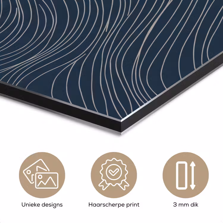 Persoon - Surfen - Oceaan - Natuur - Modern aluminium wit klein -closeup_NL