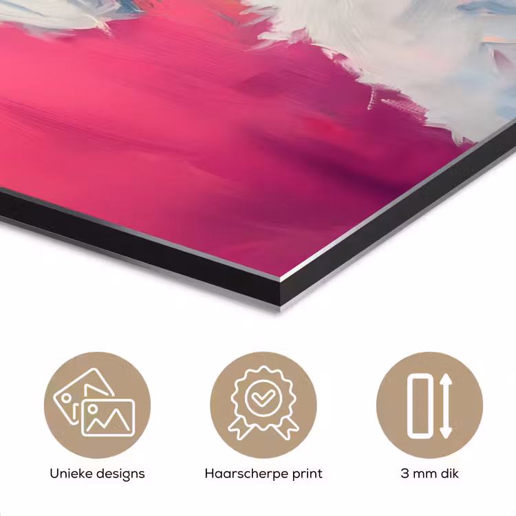 Pink - Hond - Bubbel aluminium wit klein -closeup_NL