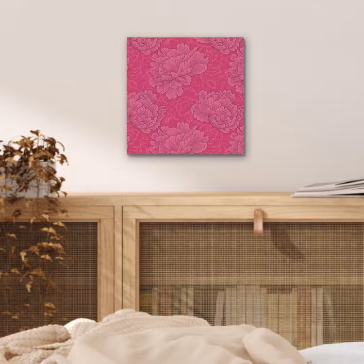 Pioenrozen - Energiek - Roze aluminium wit klein 46 -sfeer3