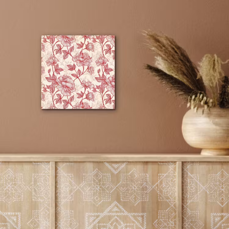 Pioenrozen - Modern -  Rood aluminium wit klein 46 -sfeer4