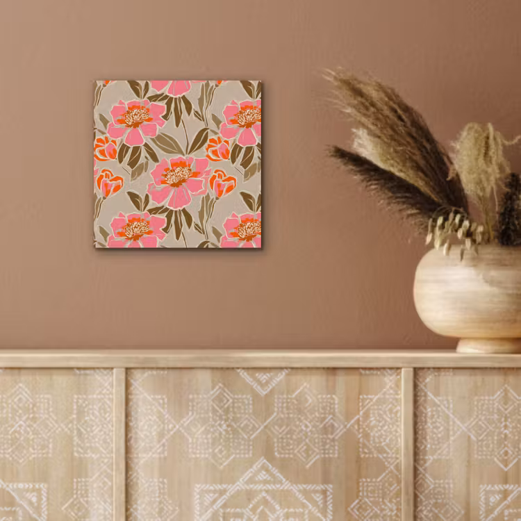 Pioenrozen - Patroon - Roze aluminium wit klein 46 -sfeer4