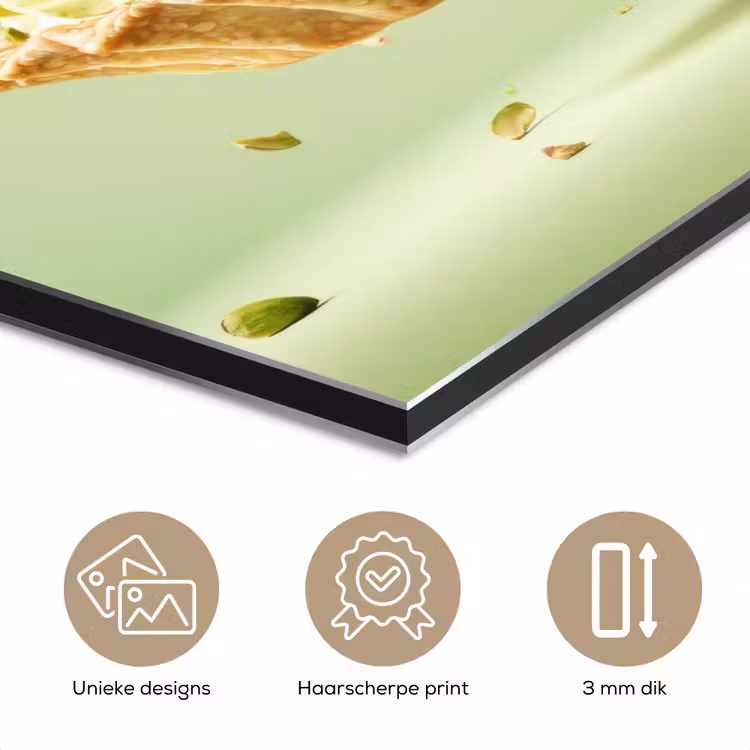 Pistache - Taart - Noten - Eten aluminium wit klein -closeup_NL