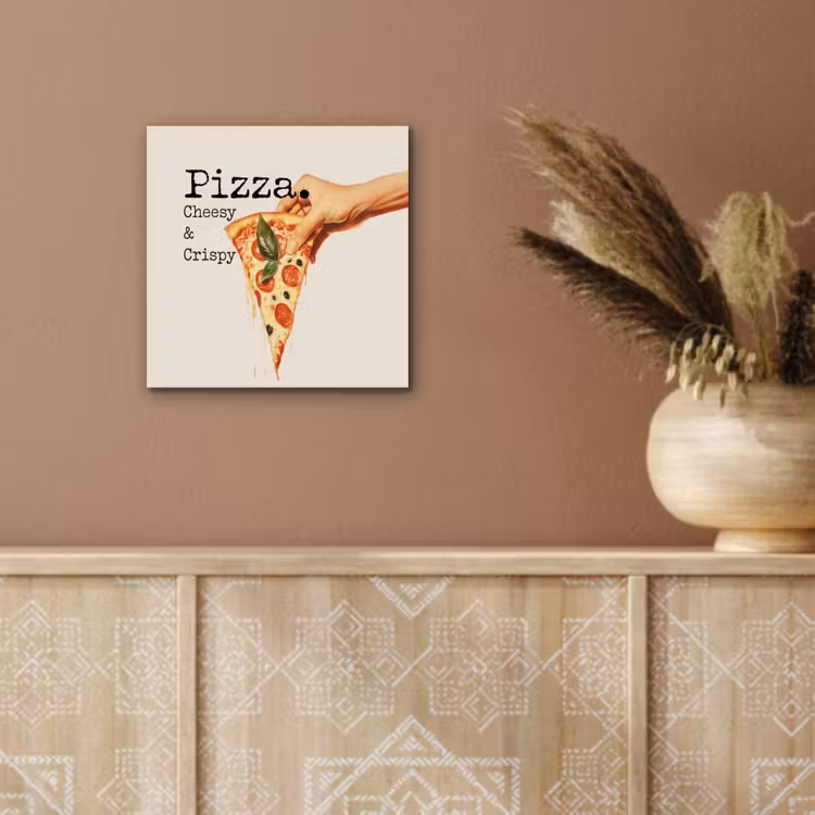 Pizza - Kaas - Pepperoni aluminium wit klein -sfeer4