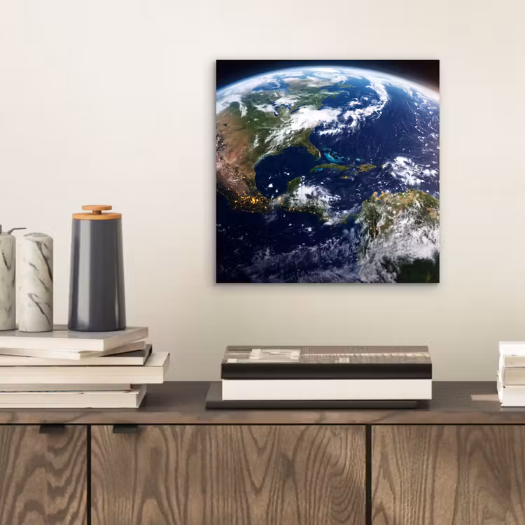 Aluminium schilderij - Planeet - Ruimte - Kosmos - Planeet - Ruimte - Kosmos aluminium wit klein