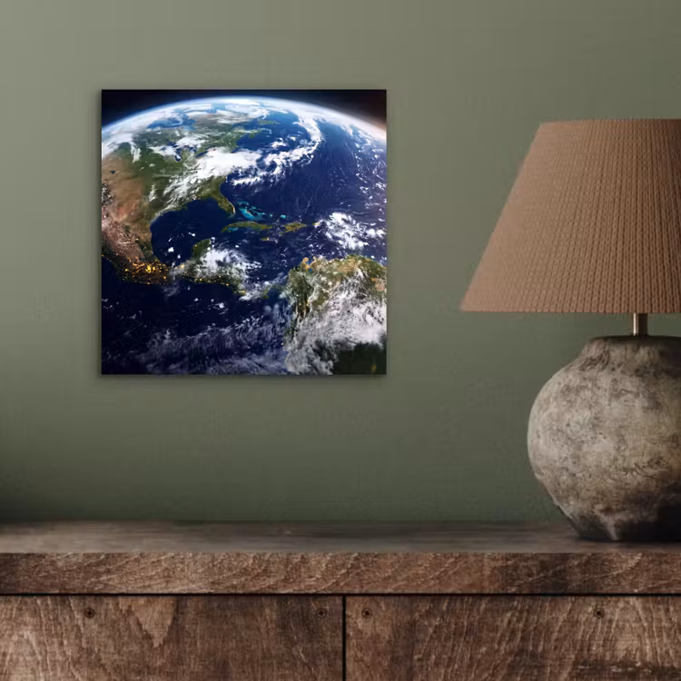 Aluminium schilderij - Planeet - Ruimte - Kosmos - Planeet - Ruimte - Kosmos aluminium wit klein