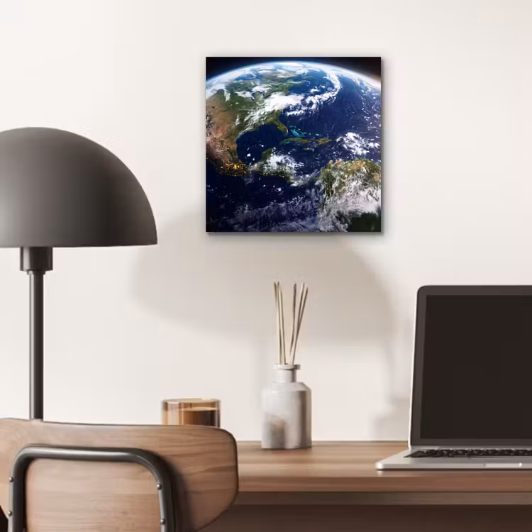 Aluminium schilderij - Planeet - Ruimte - Kosmos - Planeet - Ruimte - Kosmos aluminium wit klein