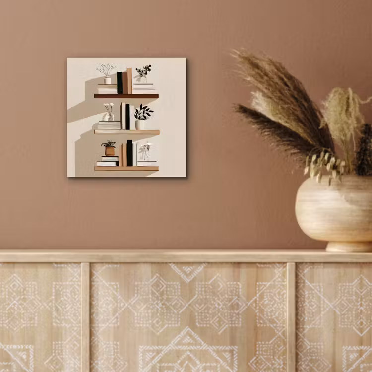 Plankjes - Boeken - Vaasjes - Planten aluminium wit klein -sfeer4