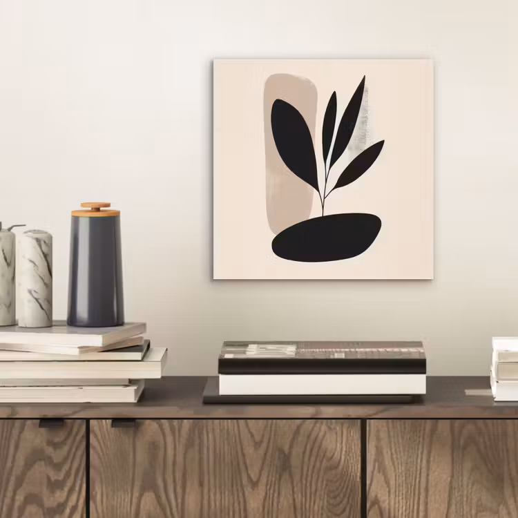 Plant - Beige - Japandi aluminium wit klein -sfeer1