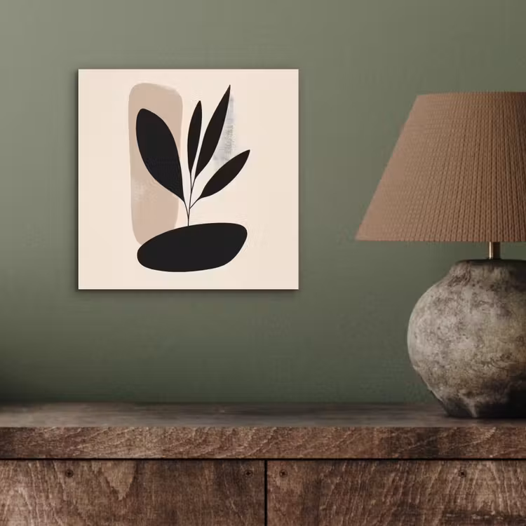 Plant - Beige - Japandi aluminium wit klein -sfeer2