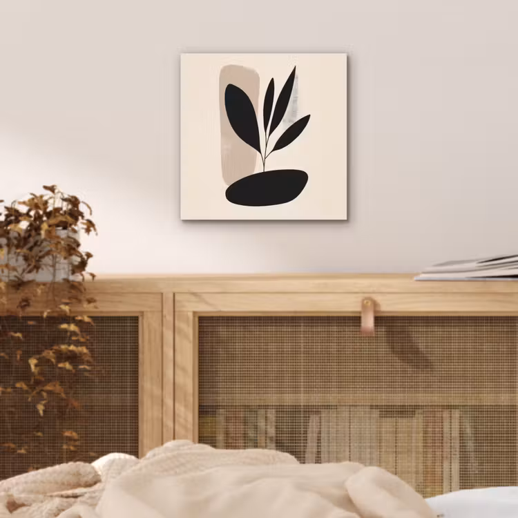 Plant - Beige - Japandi aluminium wit klein -sfeer3