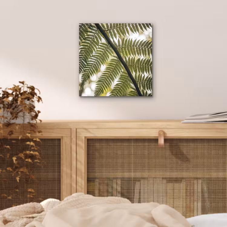 Plant - Blad - Natuur - Groen - Detail aluminium wit klein -sfeer3