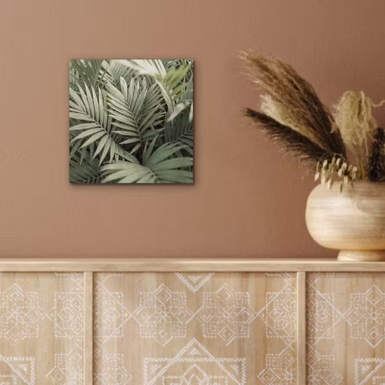 Plant - Palmbladeren - Natuur - Groen aluminium wit klein -sfeer4