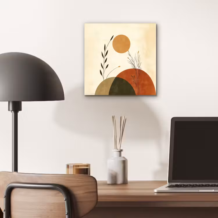 Planten - Abstract - Vormen aluminium wit klein -sfeer5