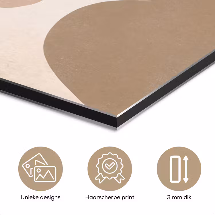 Planten - Bladeren - Abstract - Modern - Beige aluminium wit klein -closeup_NL