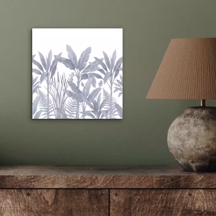 Planten - Bladeren - Natuur - Grijs aluminium wit klein -sfeer2