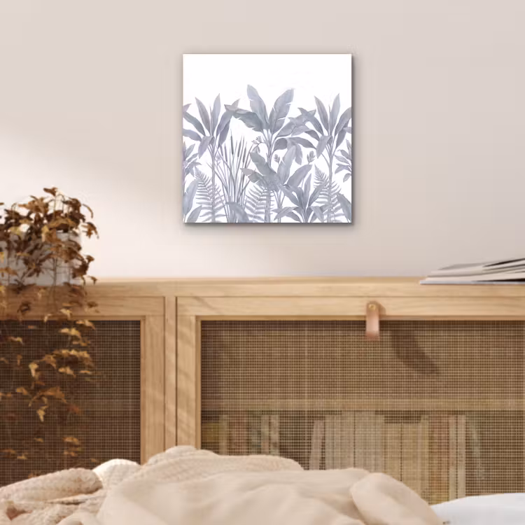 Planten - Bladeren - Natuur - Grijs aluminium wit klein -sfeer3