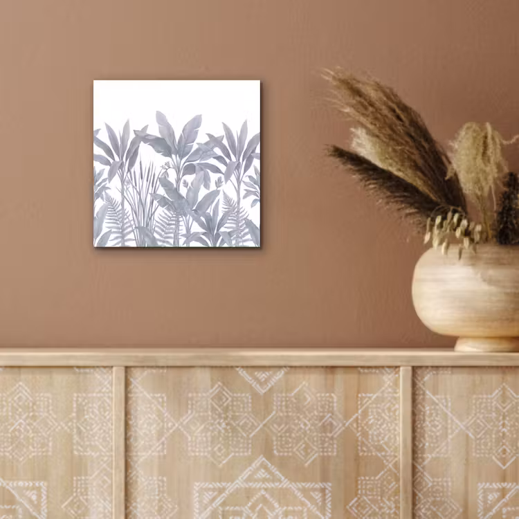 Planten - Bladeren - Natuur - Grijs aluminium wit klein -sfeer4