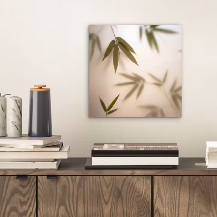 Planten - Bladeren - Natuur - Groen aluminium wit klein -sfeer1