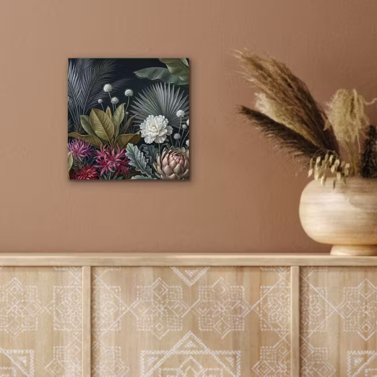 Planten - Tropisch - Botanisch - Donker - Groen aluminium wit klein -sfeer4