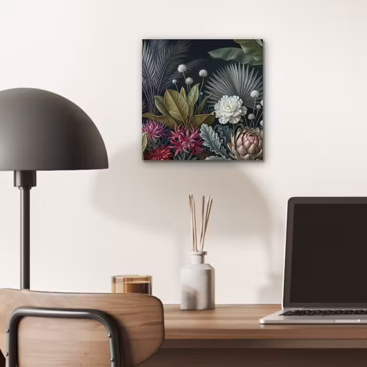 Planten - Tropisch - Botanisch - Donker - Groen aluminium wit klein -sfeer5