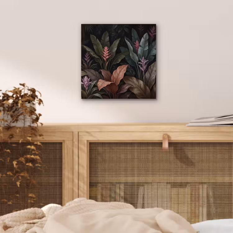 Planten - Tropisch - Jungle - Donker - Natuur aluminium wit klein -sfeer3