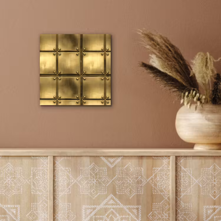 Platen - Industrieel - Stoer - Goud aluminium wit klein 46 -sfeer4