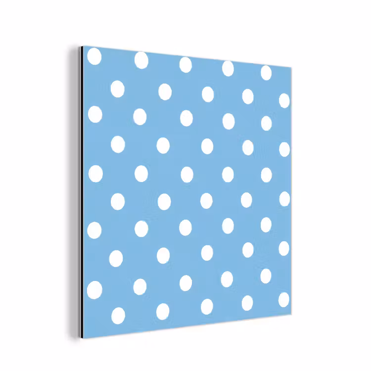 Polka - Dots - Blauw aluminium wit klein 46 -3d