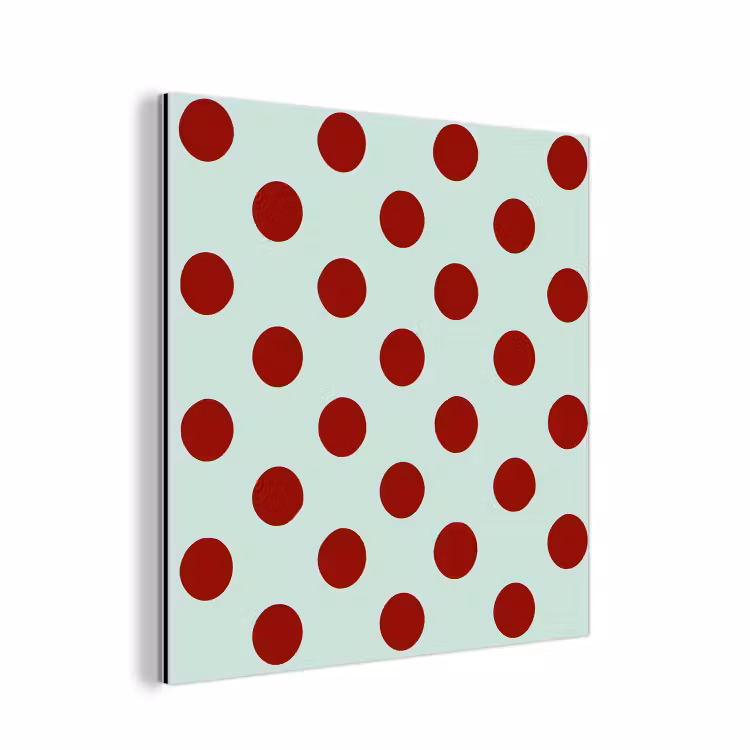 Polka - Dots - Rood aluminium wit klein 46 -3d