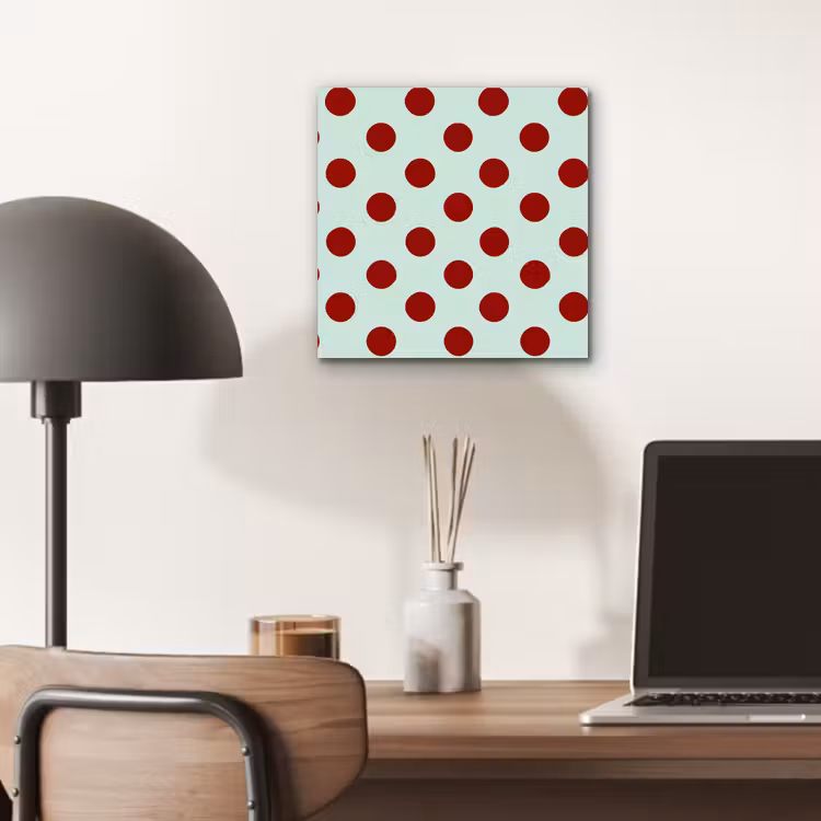 Polka - Dots - Rood aluminium wit klein 46 -sfeer5