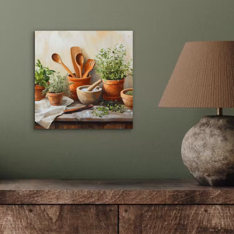 Potten - Kruiden - Hout aluminium wit klein -sfeer2