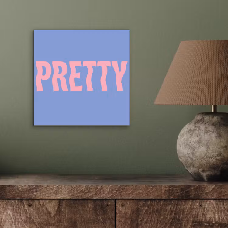 Pretty - Roze - Blauw - Golvend aluminium wit klein -sfeer2