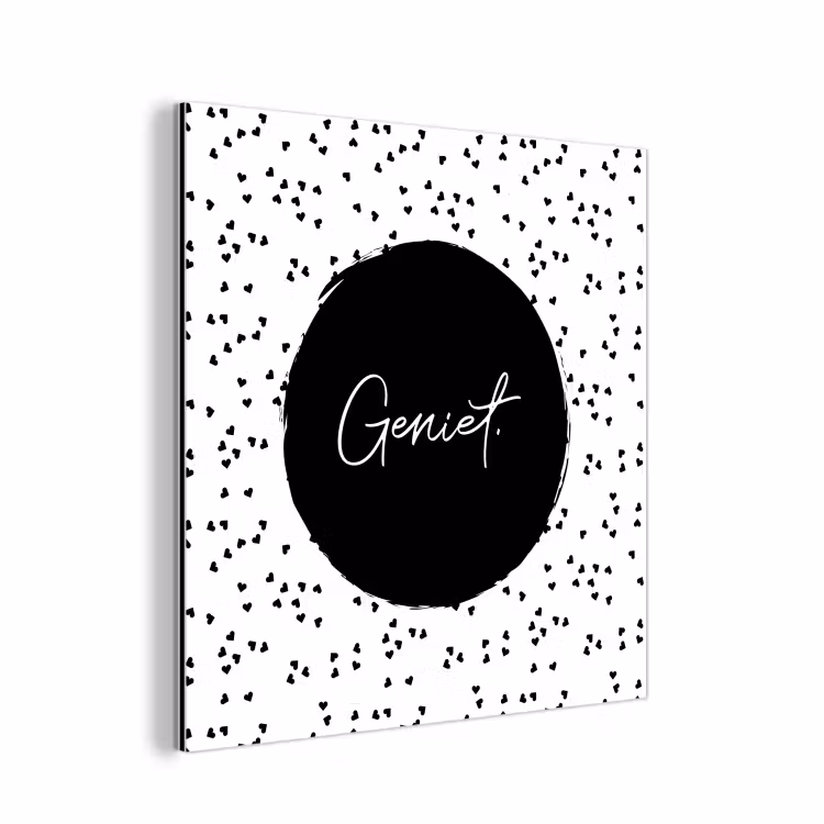 Quotes - Geniet - Zomer - Tekst aluminium wit klein -3d