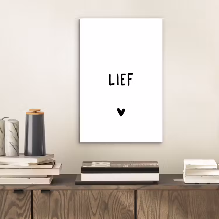 Quotes - Lief - Spreuken aluminium wit klein -sfeer1
