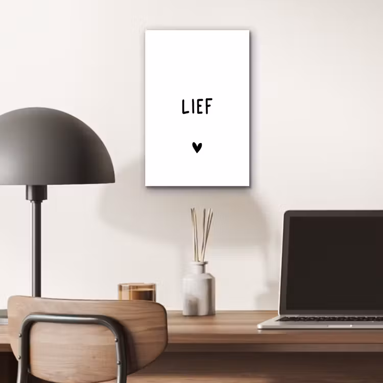 Quotes - Lief - Spreuken aluminium wit klein -sfeer5
