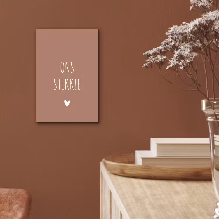 Quotes - Ons stekkie - Spreuken aluminium wit klein -sfeer4
