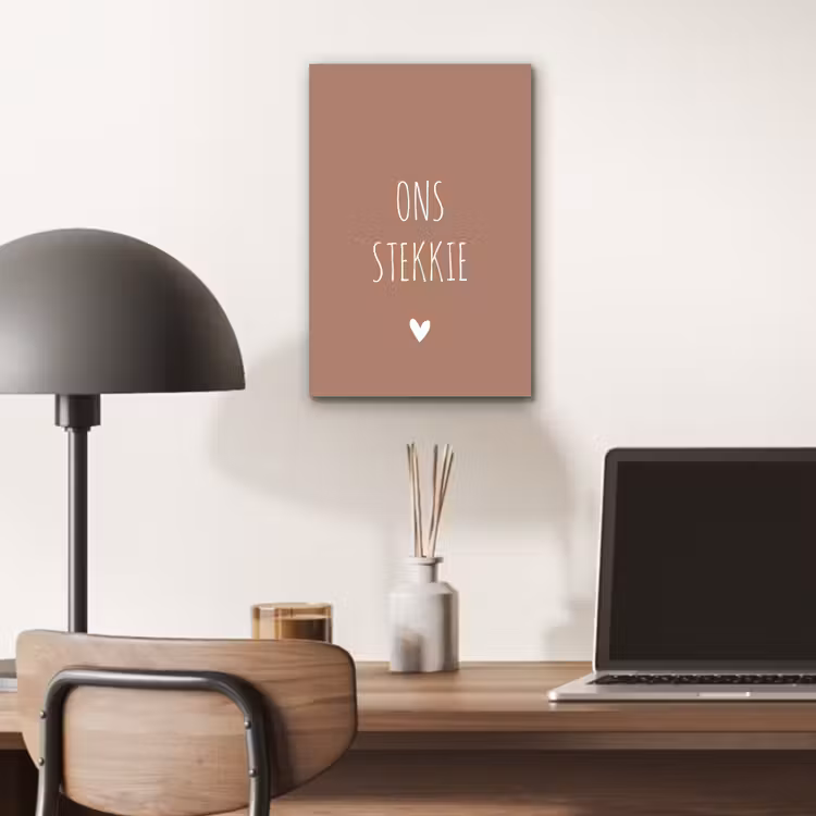 Quotes - Ons stekkie - Spreuken aluminium wit klein -sfeer5