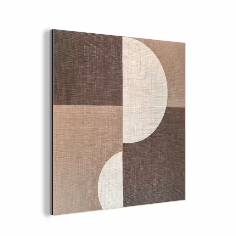 Raster - Halve cirkels - Contrast aluminium wit klein -3d