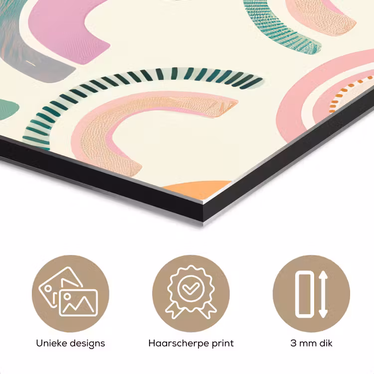Regenboog - Pastel - Patroon aluminium wit klein -closeup_NL