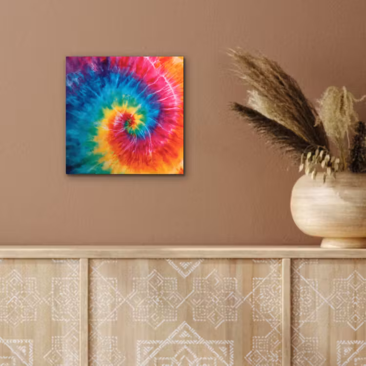 Regenboog - Tie dye - Kleurrijk - Blauw aluminium wit klein -sfeer4