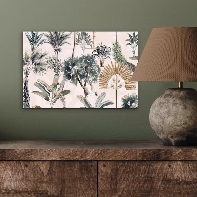 Retro - Jungle - Natuur - Dieren aluminium wit klein -sfeer2