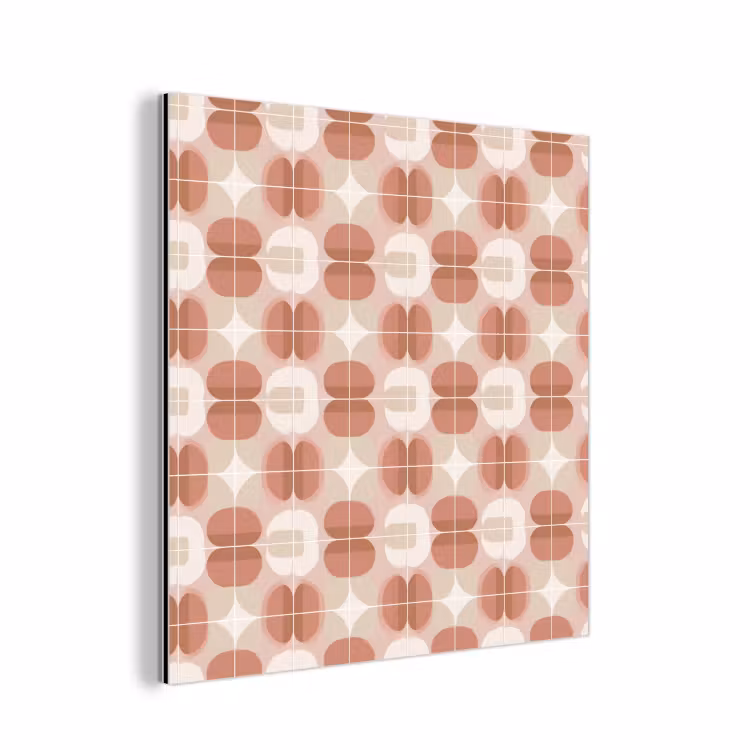 Retro - Klassiek - Roze aluminium wit klein 46 -3d