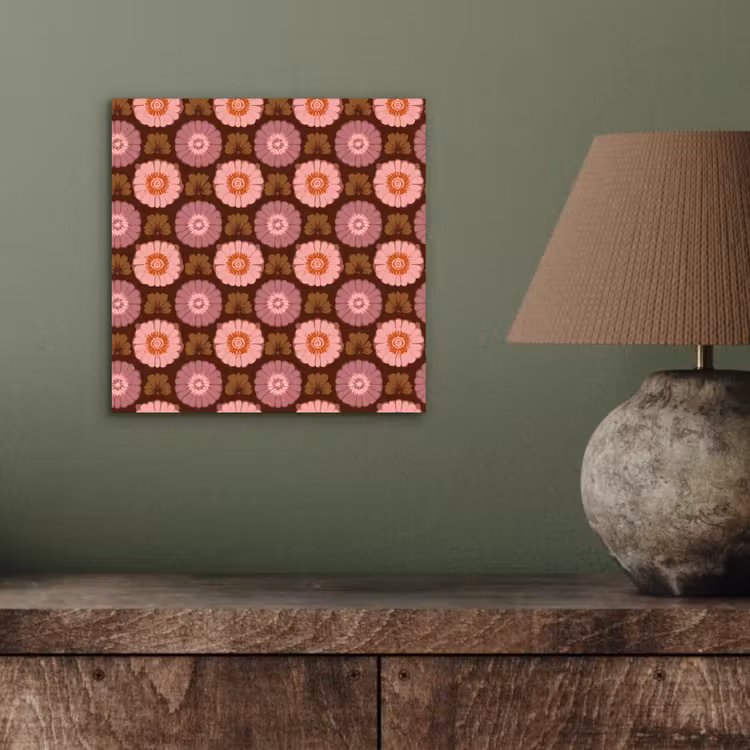 Retro - Madelief - Roze aluminium wit klein 46 -sfeer2