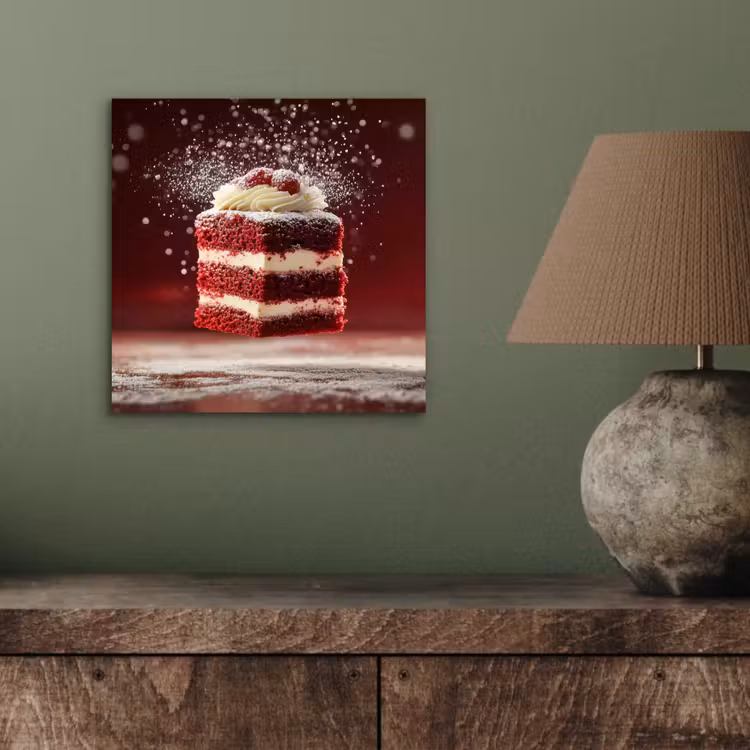 Rode - Velvet - Taart - Eten aluminium wit klein -sfeer2