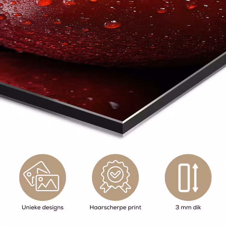 Rood - Appels - Fruit aluminium wit klein -closeup_NL