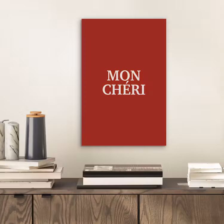 Rood - Frans - Quotes aluminium wit klein -sfeer1